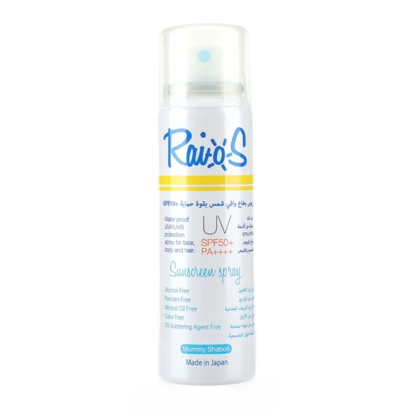 Raios Sunblock Spray Mummy Shabon 70 ml رائحة الصابون